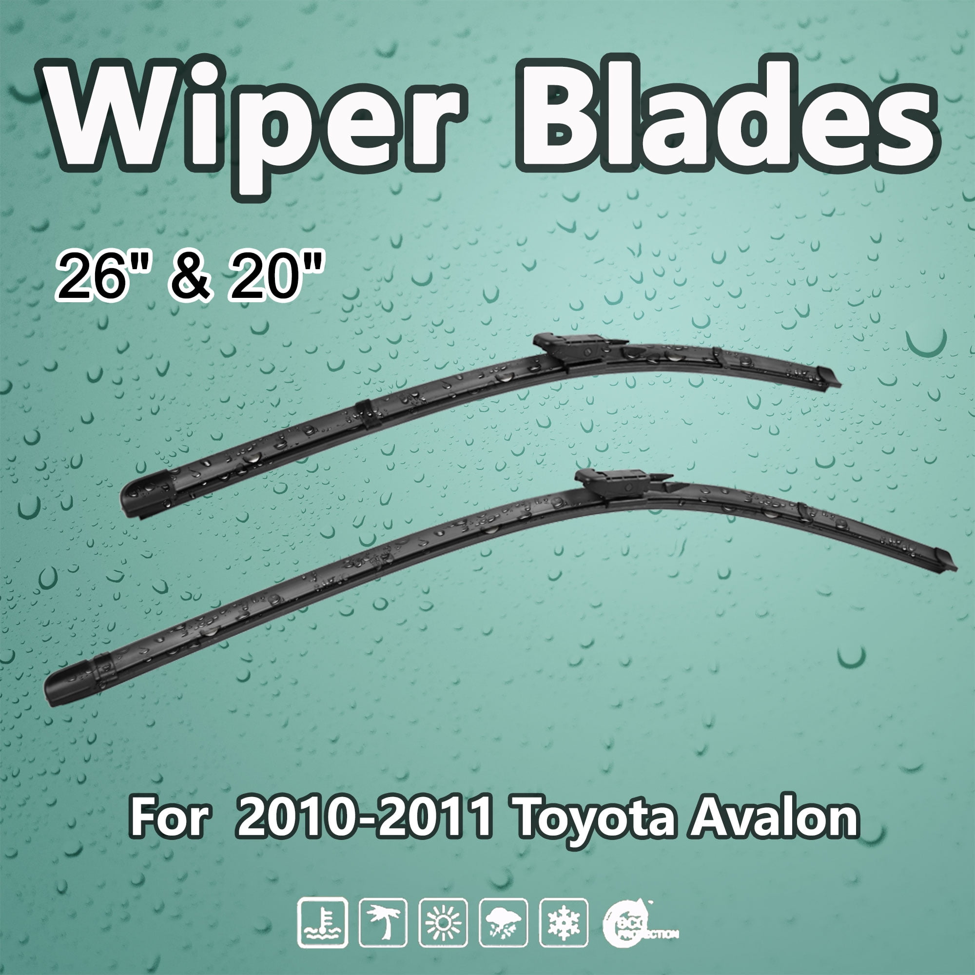 26"+ 20" Windshield Wiper Blades for 2010 2011 Toyota Avalon Walmart