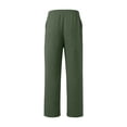 thumbnail image 5 of LIIPEE Womens Pants Casual Solid Color Ankle Straight-Leg Pull-On Khakis Female Mid Elastic Waist Regular Soft Daily Breathable Comfortable Pants With Pockets,M, 5 of 8