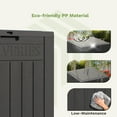 thumbnail image 4 of Patiowell 48 Gallon Resin Deck Box for Outside, Waterproof Storage Box with Lockable Secure, Black, 4 of 9