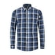 thumbnail image 1 of Camisa de manga larga con botones informal a cuadros a cuadros para hombre, 1 of 5