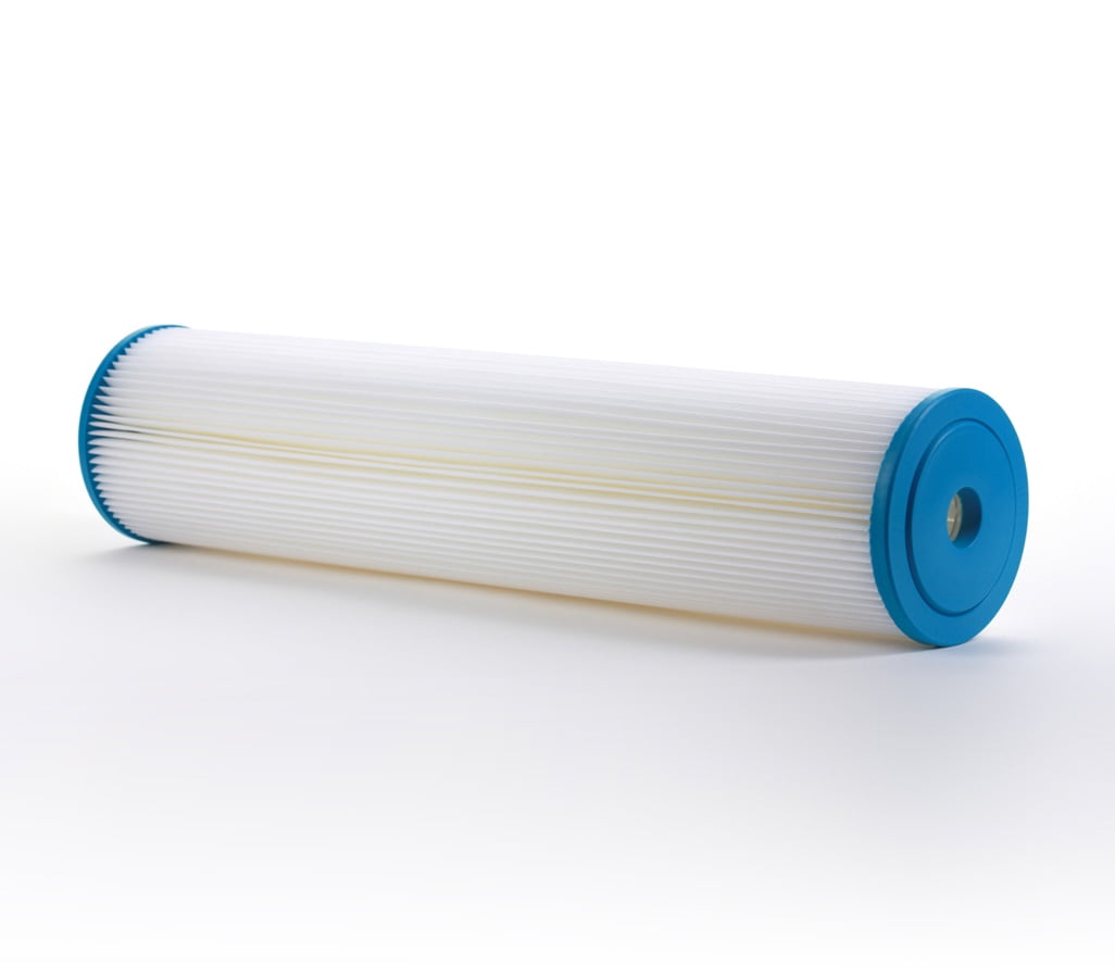 Hydronix SPC-25-2001 Polyester Pleated Filter 2.5 OD X 20 Length 1 Micron 
