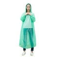 10x Disposable Adult Emergency Rain Coat Hiking Camping Hood Cat Power