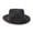 Black, variant on Mens Wool Felt Whippet Fedora Hat (Caribou, Medium)