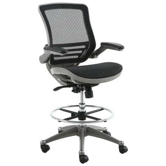 Harwick Evolve™ All Mesh Heavy Duty Drafting Chair - Gunmetal Finish