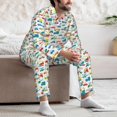 thumbnail image 6 of KLL Cute Transport Sleepwear Mens Flannel Pajamas,Long Cotton Pj Set, 6 of 7