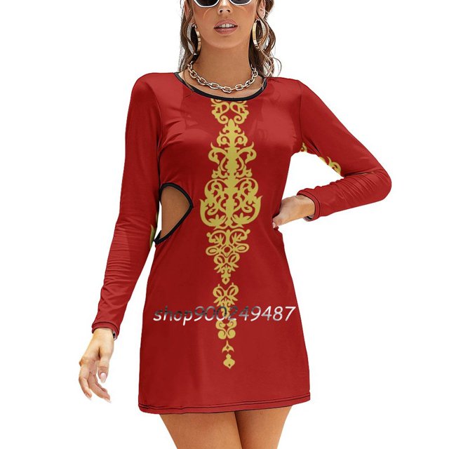 Rayures Marin avec Ancre Nœud Cœur Robe Évasée Design Mode Grande Taille Robe Ample Rayure Marin