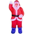 thumbnail image 3 of Northlight Lighted Commercial Grade Santa Claus Outdoor Christmas Decor - 3.75' - Red and Blue, 3 of 9