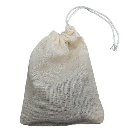 

Preup Cotton Bag Soup Filter Coffee Filter Cheese Cloth Muslin Pouch Food Strainer Soya Drainer Mesh Empty Tea Bag