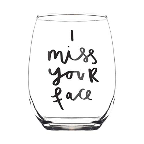 Long Distance Relationships Gifts for Girlfriend, Boyfriend - Miss You Gift  for Her, Him, Best Friend, Sister, Aunt, Mom - Funny Wine Glass Birthday  Presents for Women, Woman, Friends, 