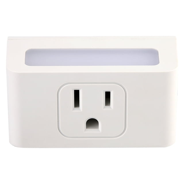 Enchufe de EE. UU., luz nocturna, compatible con control por voz, 100-240 V, enchufe inteligente WiFi para uso en todo el mundo
