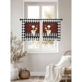 thumbnail image 3 of Kitchen Chef Sheer Curtains 45 Inch Long 2 Panels, Black And White P Vintage Laid Knife And Fork Light Filtering Rod Pocket Semi Sheer Curtains, Sheer Voile Drapes for Living Room Bedroom, 52"x45", 3 of 5