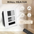 thumbnail image 2 of Calentador eléctrico de pared INFANDY 1500/750W para uso en interiores, 2 of 9