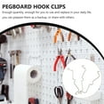 thumbnail image 3 of BESTYASH 50Pcs Corrosion Resistance Semi Circular Design Pegboard Clips for Pegboard Organization, 3 of 7