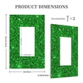 thumbnail image 5 of Kll Green Glitter Wall Plate,Gloss Finish,Standard Size 1 - 5" X 3", Polycarbonate Thermoplastic,Electric Receptacle Plug Covers, 5 of 8