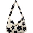 thumbnail image 1 of Bolso de mano esponjoso YONGSHENG para mujeres y niñas color difuso Tamaño 11,81*7,87*2,36, 1 of 5