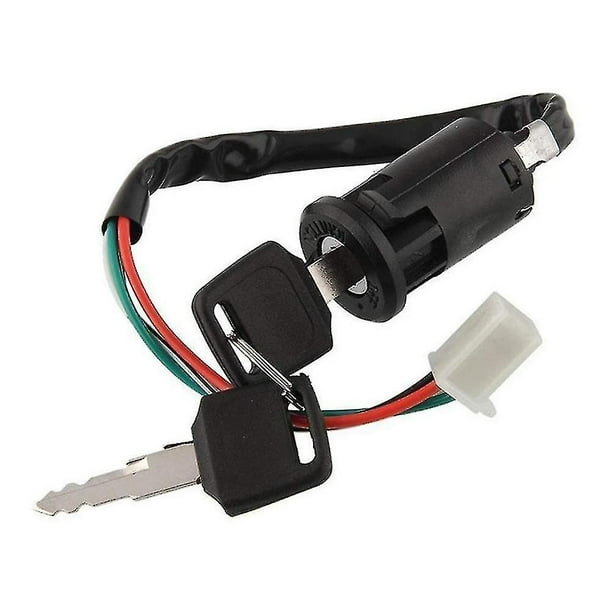 Interruptor de encendido Universal para motocicleta, llave con cable para accesorios de motocicleta Atv, interruptor de arranque para motocicleta