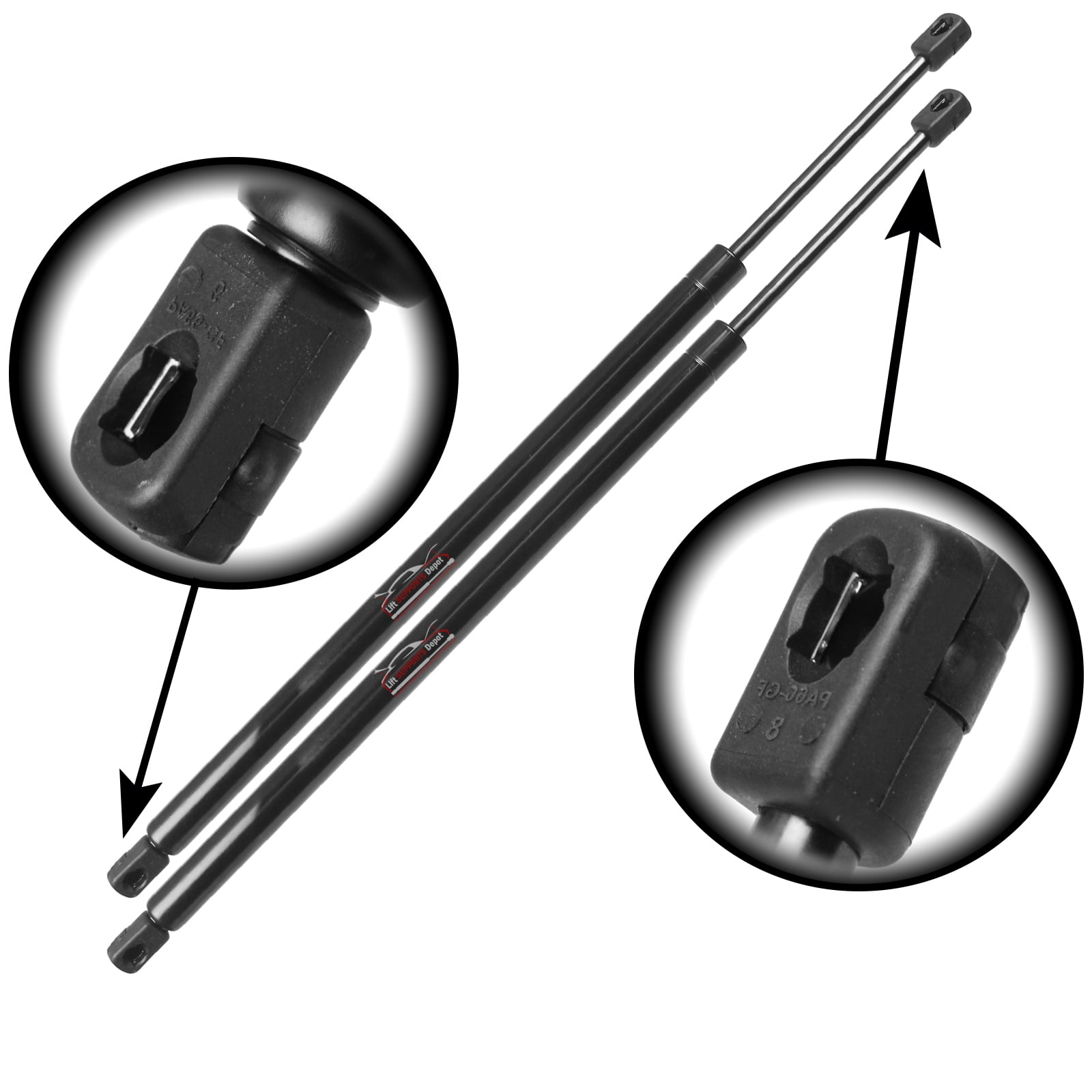 Qty 2 Chevrolet Equinox 2010 to 2017 Liftgate Lift Supports W/O Powered Gate Made by Lift