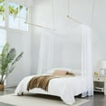 thumbnail image 2 of Warm Home Designs 55" W x 216" L White Bed Canopy for Queen Bed. BC White 216, 2 of 4