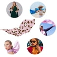 thumbnail image 4 of GZHJMY Women Girls Long Silk Scarf, Pink Leopard Print Summer Lightweight Shawl, Outdoor Floral Large Wrap 71X35 Inch, 4 of 5