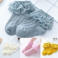 thumbnail image 3 of iaksohdu 1Pair Lace Socks Soft Comfortable Breathable Kids Ruffle Socks for Dancing, 3 of 8
