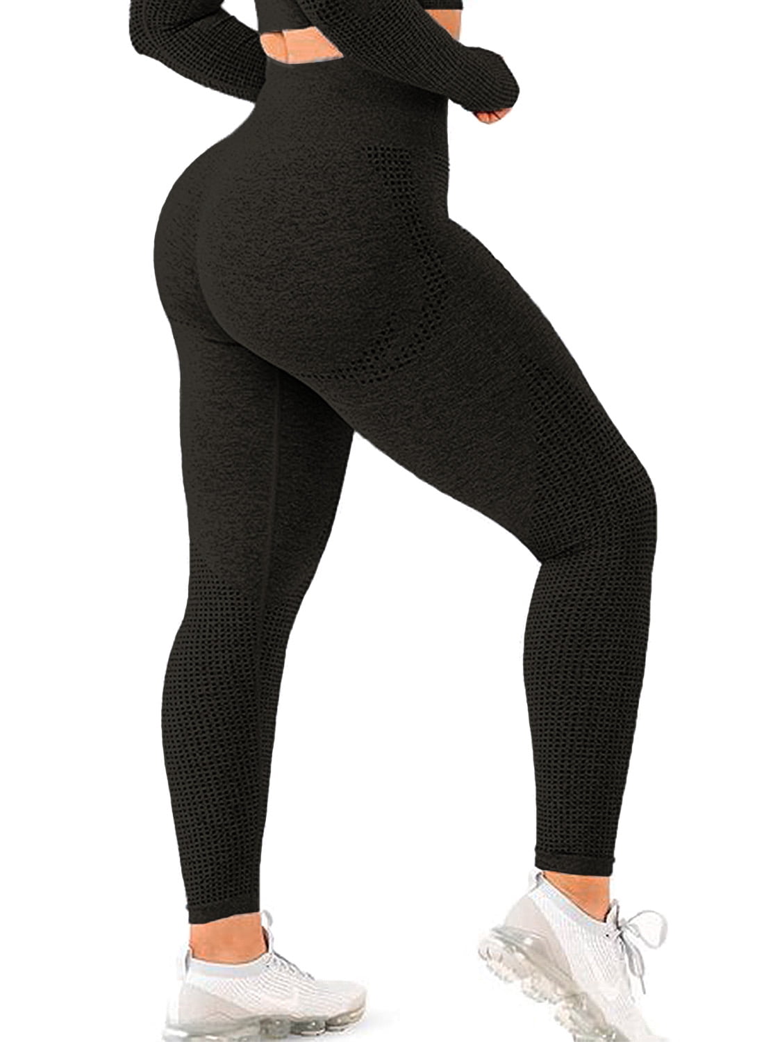 SEASUM Women's Seamless Yoga Leggings Tummy Control Workout Pants
