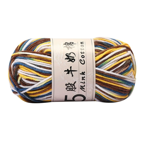 Hilo de algodón de leche tejido H para ganchillo,punto,hilo de encaje suave para manualidades,muñecas,ropa de bebé,bufandas,suéteres,hilo para tejer y manualidades en casa.