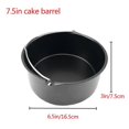 thumbnail image 4 of Air Fryer Accessories Electric Fryer Baking Basket Pizza Tray 7 Inch 3-Piece Set steam rack, 4 of 5