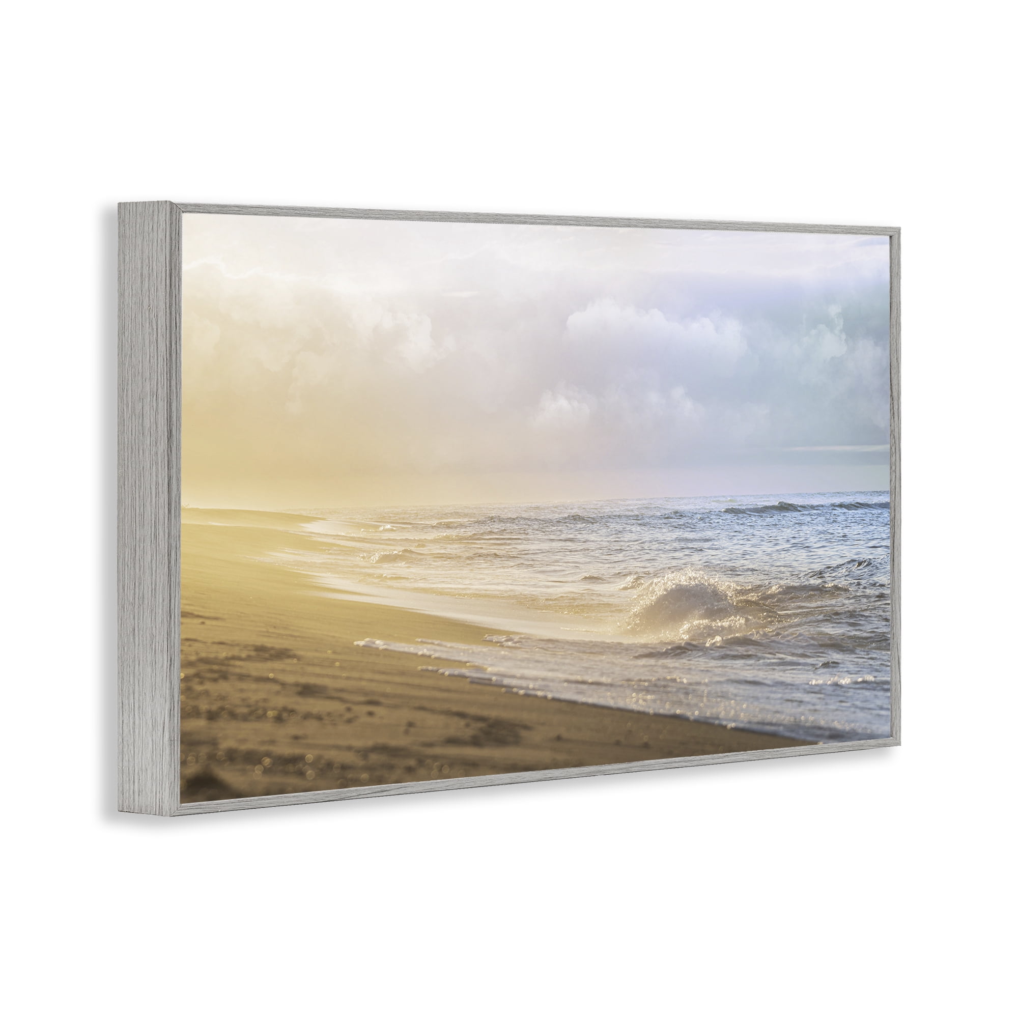 Stupell Industries Gentle Seaside Breeze Gray Framed Giclee Art, design by Marcus Prime