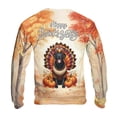 thumbnail image 2 of Happy Thanksgiving Labrador Retriever Turkey Costume Pumpkins Autumn Leaves All Over Print 3D Sweatshirt Unisex Merch Lab Dog Lover Gifts - 13014, 2 of 6