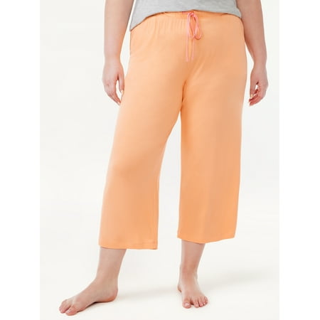 

Joyspun Women s Cropped Knit Sleep Pants Sizes S to 3X