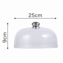 Présentoir à gâteau sur pied en verre transparent avec cloche - Arts de la table