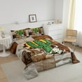 thumbnail image 3 of Erosebridal Cartoon Cactus Bedding Twin Comforter Set, Western Cow Print Duvet Insert, Cowboy Cowgirl Comforters & Duvets, Lightweight Room Decorative, 2pcs, 3 of 8