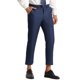 thumbnail image 4 of Pantalones formales recortados para hombres INSPIRE CHIC, color sólido, con frente plano, talla 28, azul marino, 4 of 6