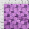 thumbnail image 2 of oneOone Cotton Poplin Purple Fabric Floral Silhouette Dress Material Fabric Print Fabric By The Yard 56 Inch Wide, 2 of 4