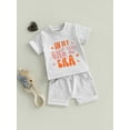 thumbnail image 4 of Baby Girl First Birthday Outfit In My One Year Old Era Top 1st Birthday Shirt Casual Shorts Set, 4 of 8