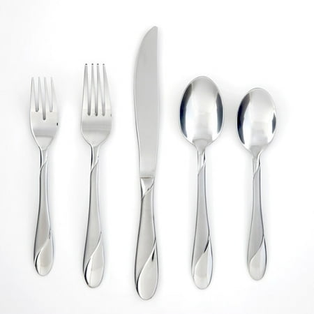 Cambridge Silversmiths Swirl Sand 20 Piece Flatware Set Cambridge Silversmiths Swirl Sand 20 Piece Flatware Set