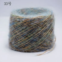 XmhyTop 200g Soft & Shiny Light Worsted Yarn, Assorted Variety Craft , Super Soft Fluffy Blend for Knitting, Crocheting, Loom and Weaving,Multicolor Yarn for Knitting,Color 33