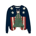 thumbnail image 4 of Craaazy Christmas Sweatshirts for Men and Women Long Sleeve Christmas Graphic Print Casual Women's Shirts Gifts, 4 of 7