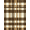Brown, Pattern 3, variant on ODIKA 4' x 6' Machine Washable Non-Slip Area Rug, rustic plaid High Traffic Rug, Brown, 1151171