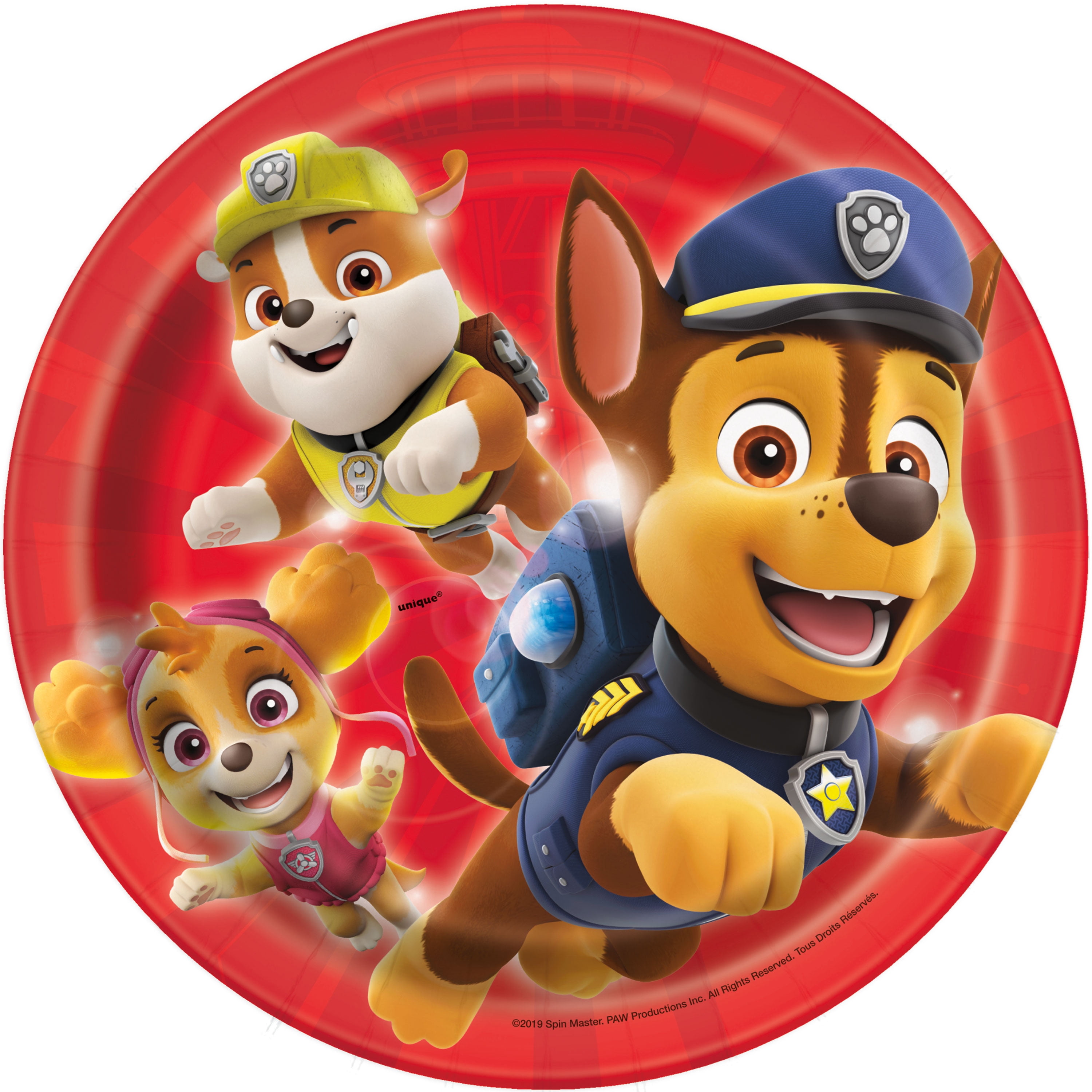 PAW Patrol Paper Dessert Plates, 7in, 24ct