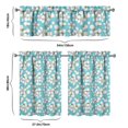 thumbnail image 6 of Boho Country Curtains 36 Inch - 3 Panel Rustic Farmhouse Set with Vintage Blooming Botanicals, Rod Pocket Drapes, 6 of 6