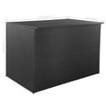 thumbnail image 4 of vidaXL Garden Storage Box Black 150x100x100 cm Poly Rattan, 4 of 5