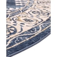 thumbnail image 5 of Unique Loom Utopia Collection Area Rug - Larissa (8' Round Dark Blue/Gold), 5 of 6