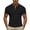 Black&07#0202F, variant on Fabrcox Mens Ribbed Polo Shirt Turn Down Collar Button Mens Short Sleeve Tshirts Color Block Spring Outdoor Big and Tall Men's Golf Shirts