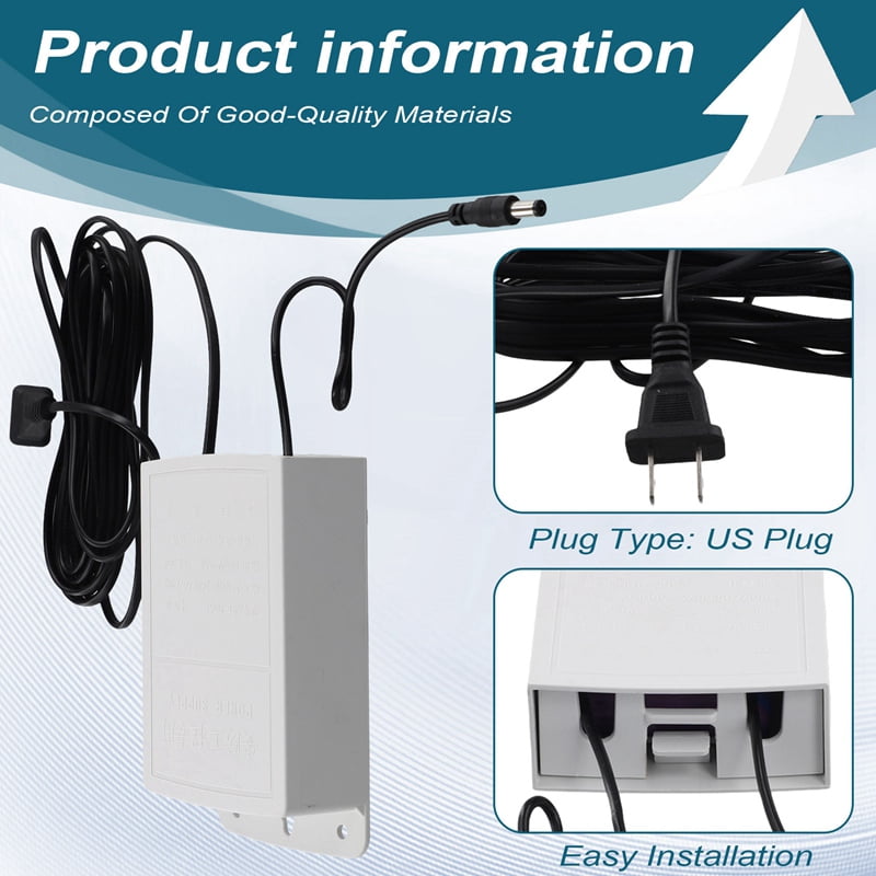 2X 12V-2.5A Uninterruptible Power Supply UPS Battery Backup Interface,US Plug