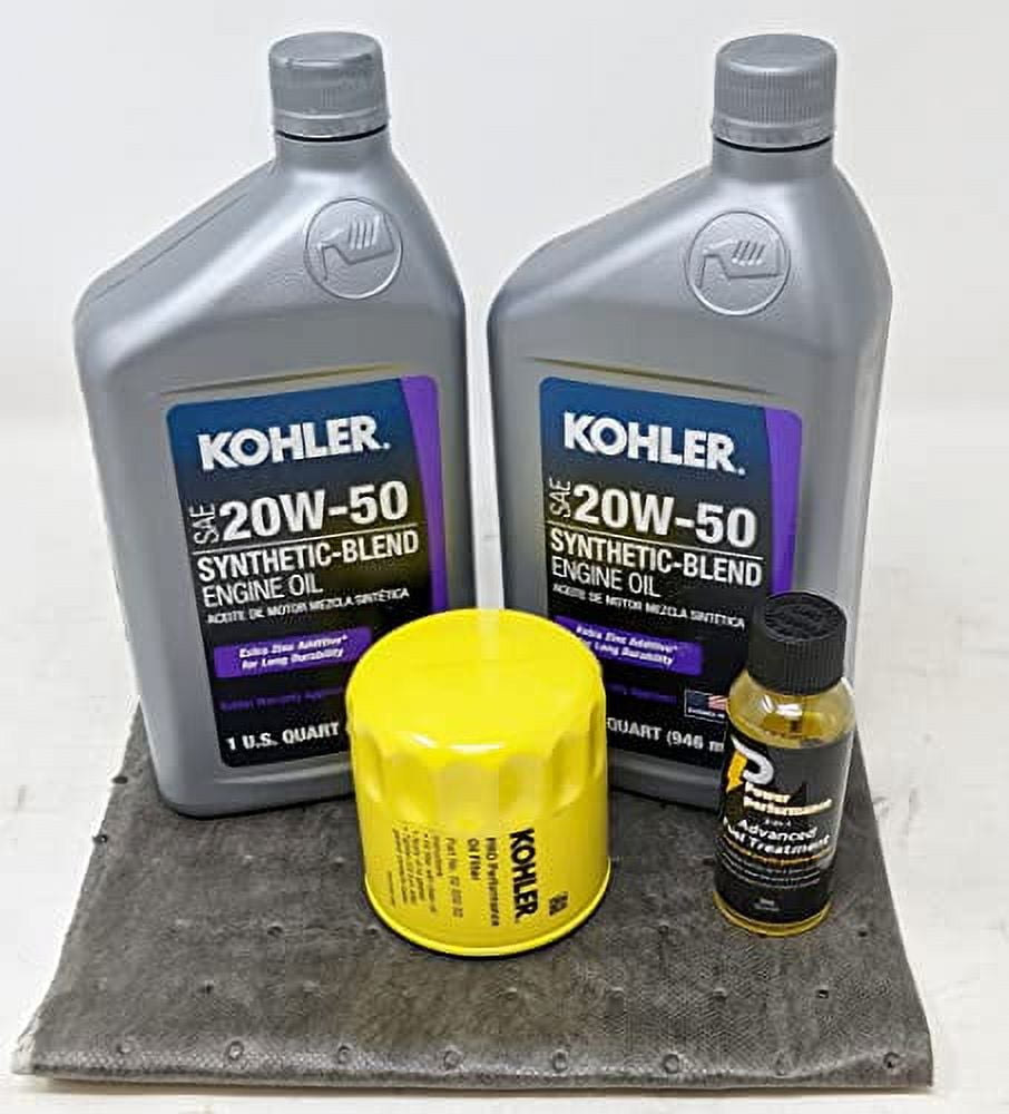 Kohler Genuine OEM Pro 2 Quart 300 Hour Oil Change Kit 25