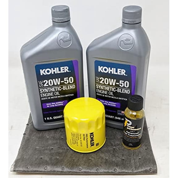 Genuine Kohler 52 050 02-S Oil Change Kit w/Oil pad 20W-50 Oil and Fuel Treatment
