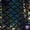 BLACK, variant on Mermaid Scales Turquoise Reflective, Holographic and Shiny STRETCH Fabric 58"/60" Wide
