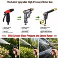 thumbnail image 2 of DEXIMRO Hose Gun Sprayer Nozzle Heavy Duty - High Pressure Garden Power Water Jet Head Washer for Outdoor, Car, Lawn, Commercial Wash with Brass Head and Bronze Quick Connect Attachment, 2 of 8
