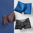 thumbnail image 6 of 【Stay Cool & Stylish】Men's Ice Silk Seamless Boxer Briefs 2-Pack, 6 of 7